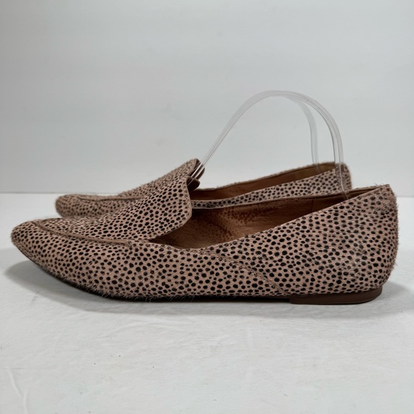 Madewell The Frances Skimmer Loafer In Calf Hair Muted Shell Multi Women Size 10 - Picture 6 of 13